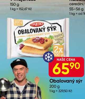 Pajero Obalovaný sýr zmrazený 200g