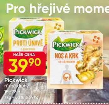 Pickwick různé druhy 15-22 g 