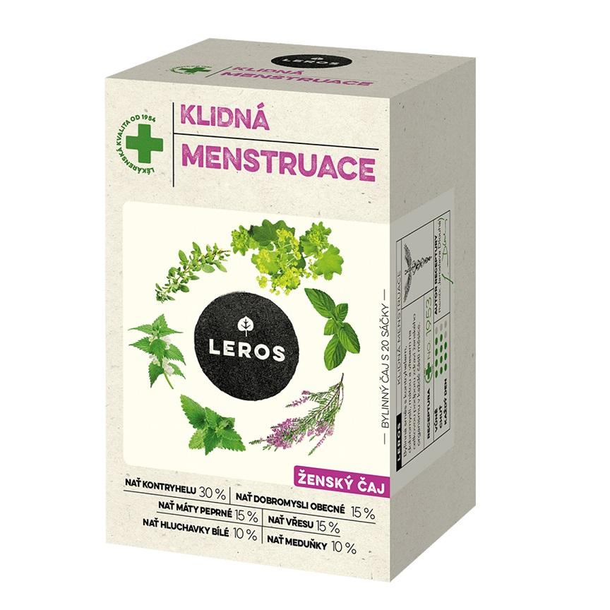 Leros Klidná menstruace čaj 20x1.5g