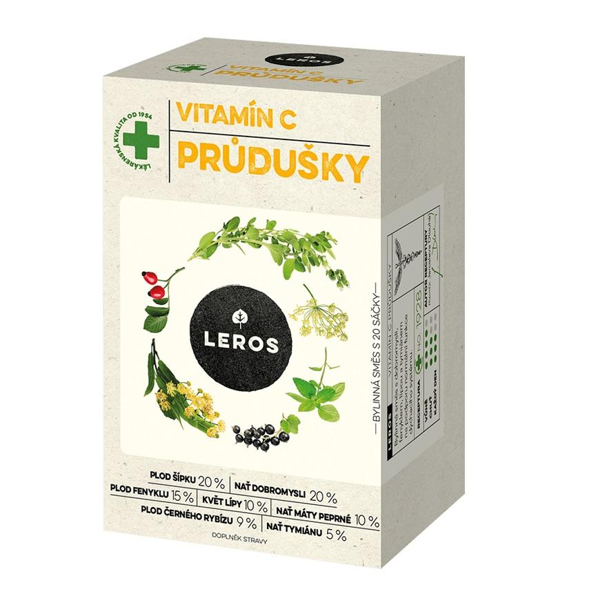 Leros Vitamín C průduškový čaj 20x1.5g
