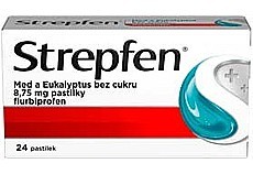 STREPFEN Med a Eukalyptus bez cukru 24 pastilek