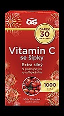 GS Vitamin C1000 mg se šípky 100 + 30 tablet NAVÍC