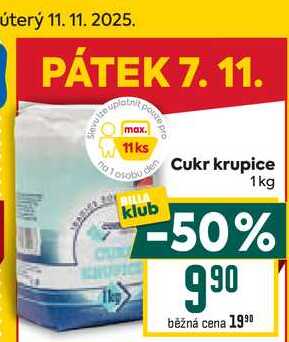 Cukr krupice 1kg