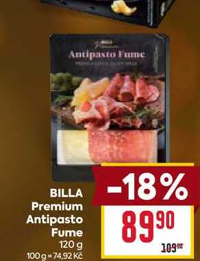 BILLA Premium Antipasto Fume 120 g