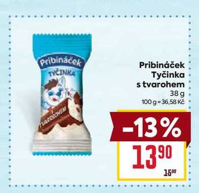 Pribináček Tyčinka s tvarohem 38 g 