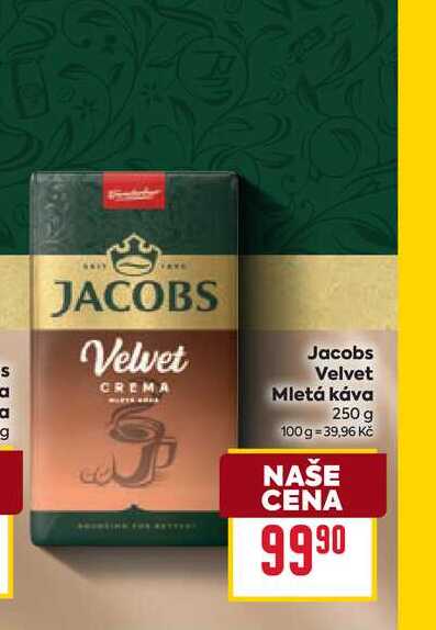 Jacobs Velvet Mletá káva 250 g