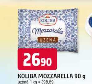 KOLIBA MOZZARELLA 90 g uzená