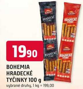 BOHEMIA HRADECKÉ TYČINKY 100 g