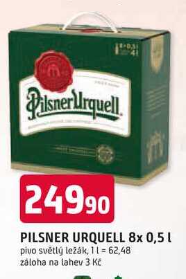 Pilsner Urquell Pivo ležák světlý 8 x 0,5l