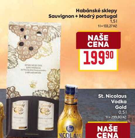 Habánské sklepy Sauvignon + Modrý portugal 1,5l
