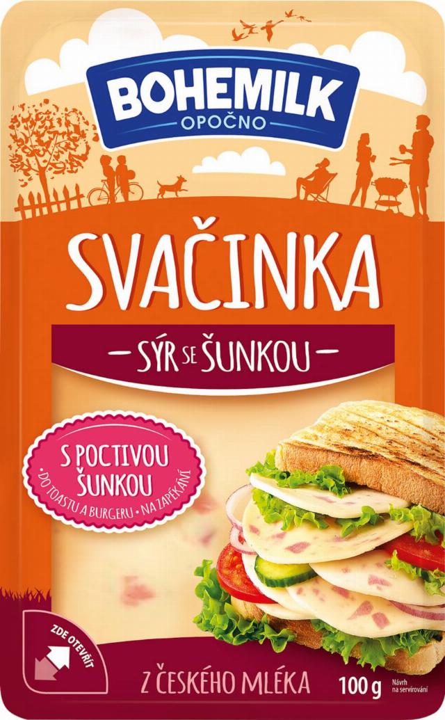 Bohemilk svačinka sýr se šunkou