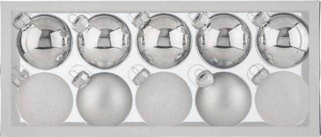 LIV & BO Vánoční koule 10ks skleněné