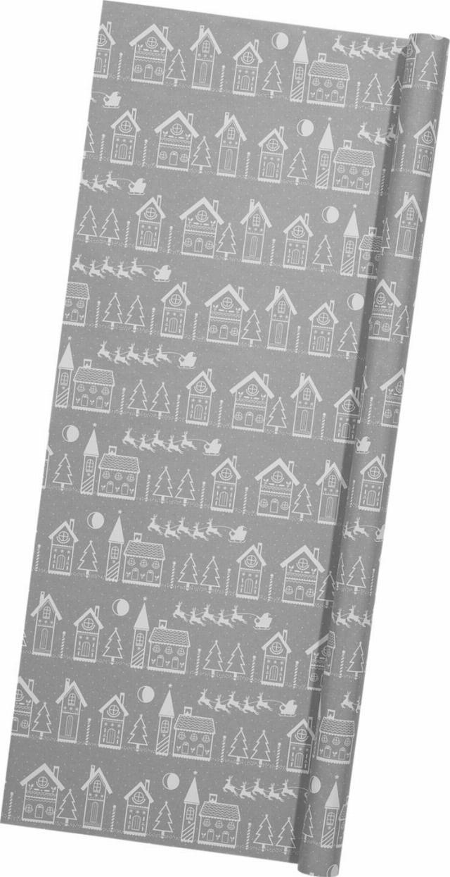 LIV&BO Dárkový balící papír stříbrný 5 m