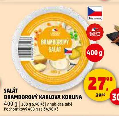 SALÁT BRAMBOROVÝ KARLOVA KORUNA, 400 g