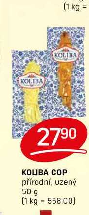 KOLIBA COP přírodní, uzený 50 g