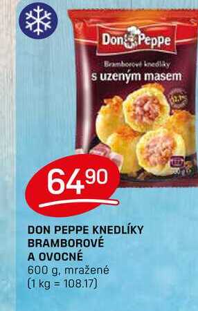 DON PEPPE KNEDLÍKY BRAMBOROVÉ A OVOCNÉ 600 g, mražené