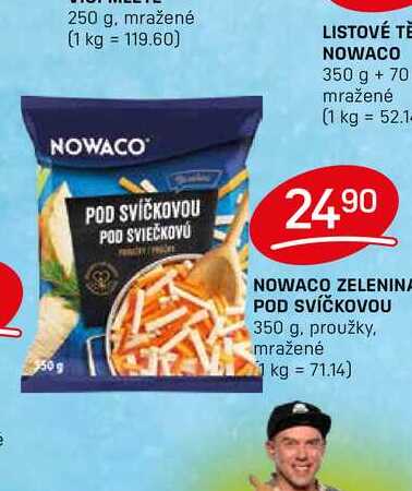 NOWACO ZELENINA POD SVÍČKOVOU 350 g, proužky, mražené