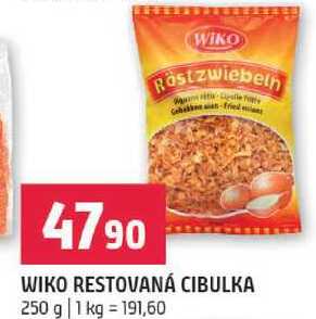 WIKO RESTOVANÁ CIBULKA 250 g
