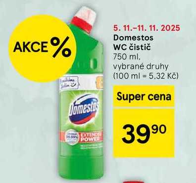 Domestos WC čistič, 750 ml, vybrané druhy