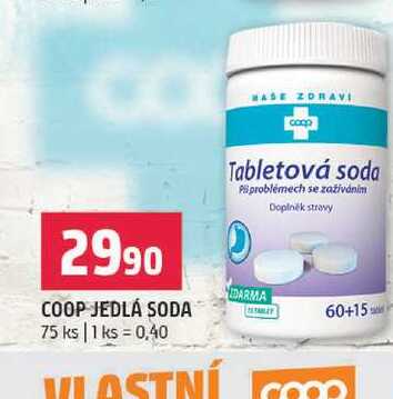 Coop jedlá soda 75ks