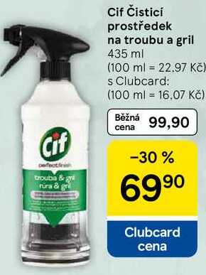 Cif Čisticí prostředek na troubu a gril, 435 ml