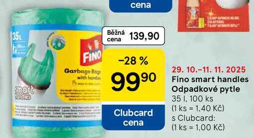 Fino smart handles Odpadkové pytle, 35 I, 100 ks