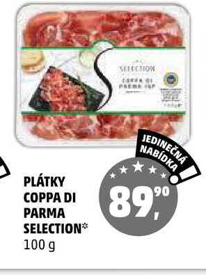 PLÁTKY COPPA DI PARMA SELECTION, 100 g