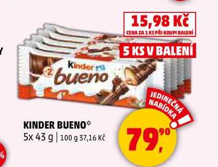 KINDER BUENO, 5x 43 g 