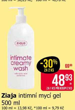 Ziaja intimní mycí gel 500 ml