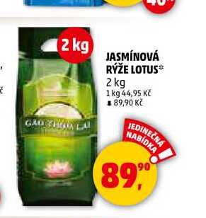 JASMÍNOVÁ RÝŽE LOTUS, 2 kg 