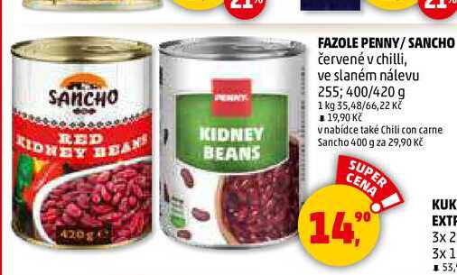 FAZOLE PENNY/SANCHO, 400/420 g