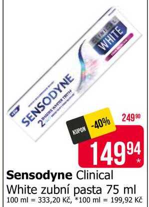 Sensodyne Clinical White zubní pasta 75 ml 