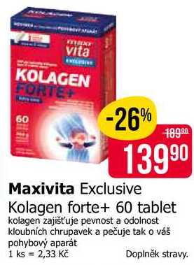 Maxivita Exclusive Kolagen forte+ 60 tablet kolagen 