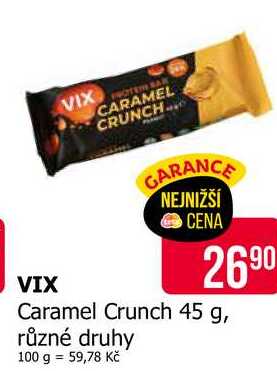 VIX Caramel Crunch 45 g, různé druhy 