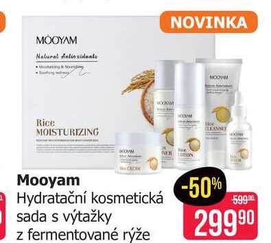 Mooyam Hydratační kosmetická sada s výtažky z fermentované rýže