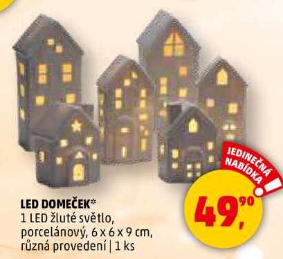 LED DOMEČEK, 1 ks