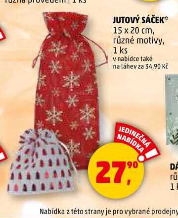 JUTOVÝ SÁČEK, 1 ks