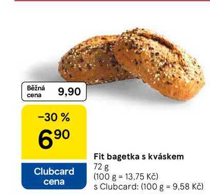 Fit bagetka s kváskem, 72 g  
