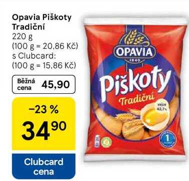 Opavia Piškoty Tradiční, 220 g