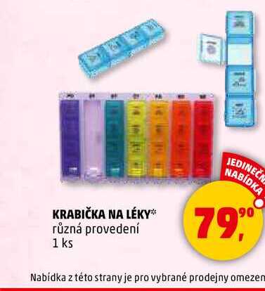 KRABIČKA NA LÉKY, 1 ks