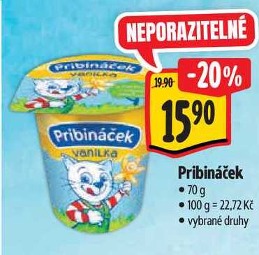 Pribináček, 70 g