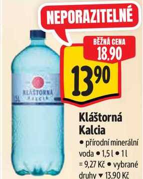 Kláštorná Kalcia, 1,5 l