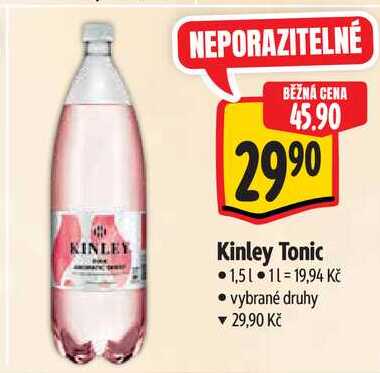 Kinley Tonic, 1,5 l