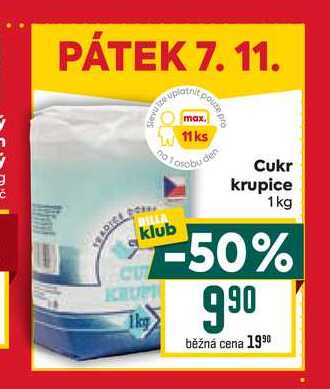 Cukr krupice 1kg