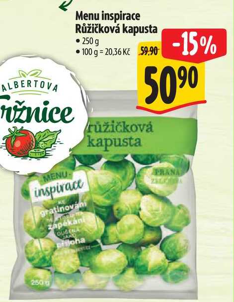 Menu inspirace Růžičková kapusta, 250 g