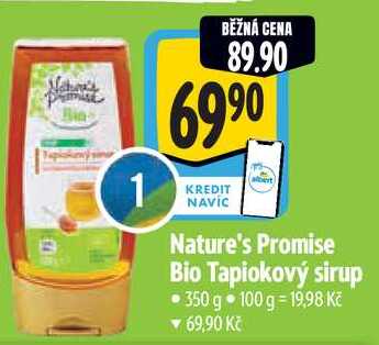 Nature's Promise Bio Tapiokový sirup, 350 g