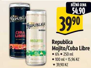 Republica Mojito/Cuba Libre, 250 ml