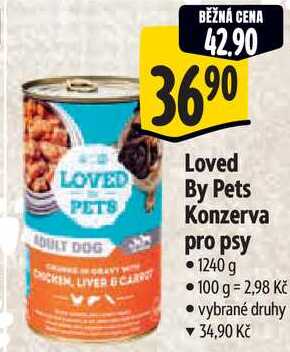 Loved By Pets Konzerva pro psy, 1240 g