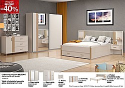 Ložnicový program BELFORT - Postel s nočními stolky