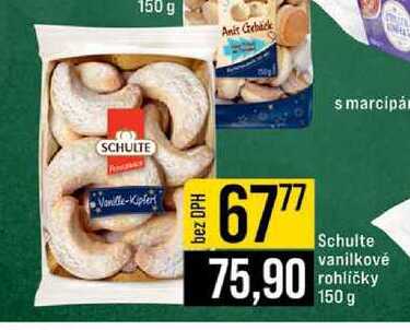 Schulte vanilkové rohlíčky 150 g 